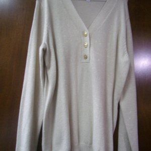 Charter Club Beige Sweater XL NWOT